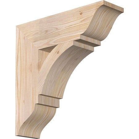 Ekena Millwork Thorton Traditional Smooth Bracket, Douglas Fir, 5 1/2"W x 20"D x 20"H BKT06X20X20THR01SDF